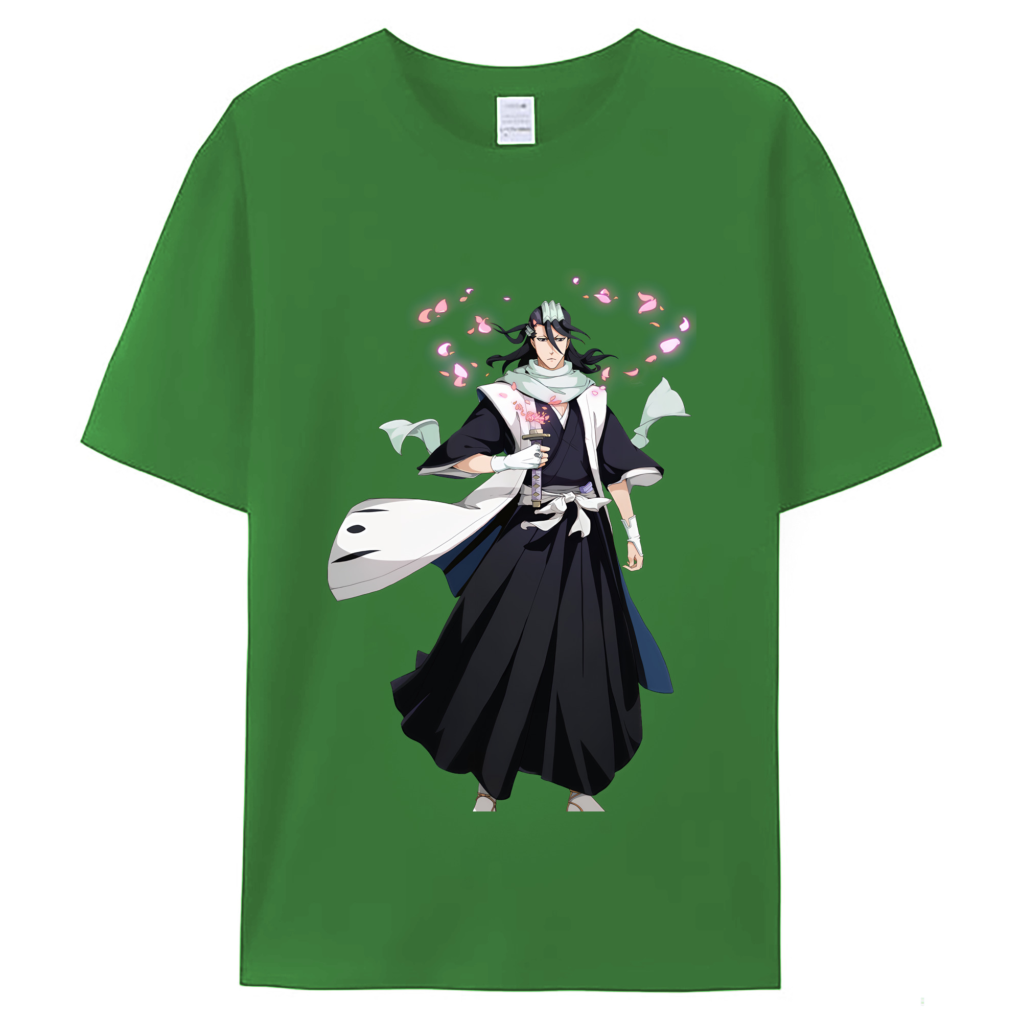 （画像用） ブリーチ くちき びゃくや BLEACH Kuchiki Byakuya レディースカジュアルプリントTシャツ（綿100％）